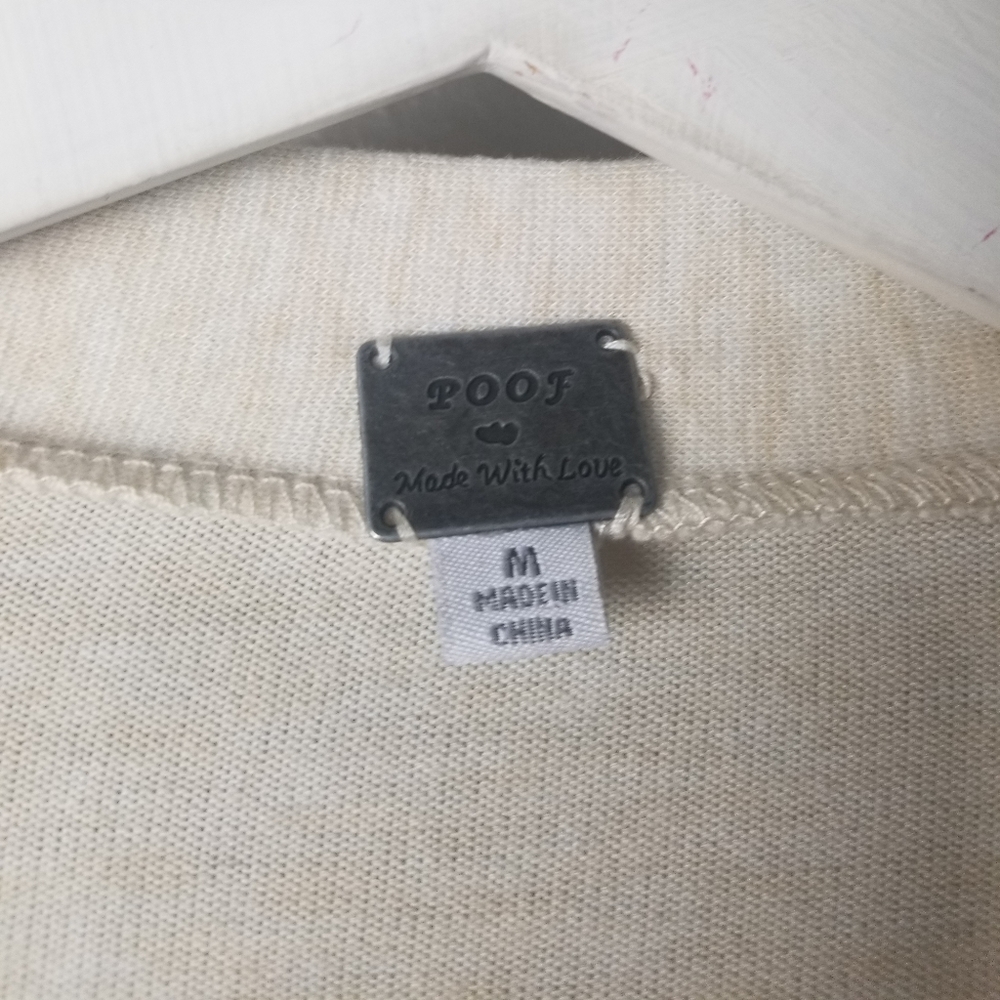 Poof Color Block Button Front Cardigan Siz - image 5